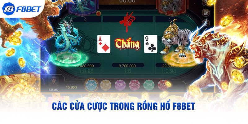 Các cửa cược trong rồng hổ F8bet 