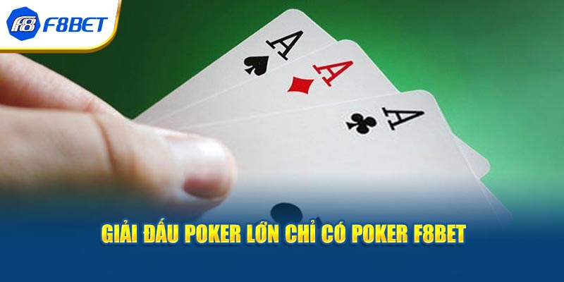 Giải đấu lớn chỉ có Poker F8BET