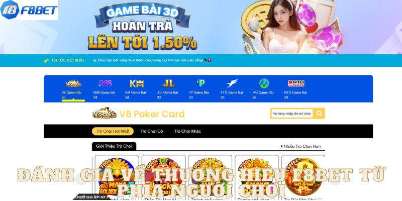 Đánh giá khách quan về thương hiệu cá cược  F8bet trên thị trường