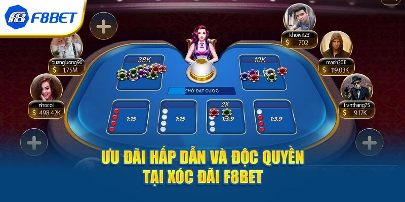 Ưu đãi hấp dẫn và độc quyền tại xóc đĩa F8BET